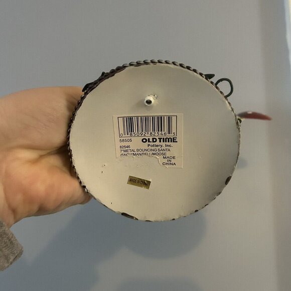 2 Metal Christmas Holiday Bear Reindeer Blue Red Bouncing Spring Figurine - Picture 12 of 13